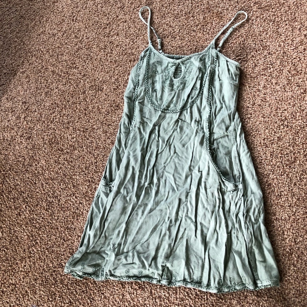 Earthbound Trading Co Sage Minidress